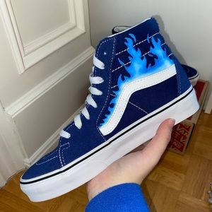 Custom SK8-Hi Vans (blue)